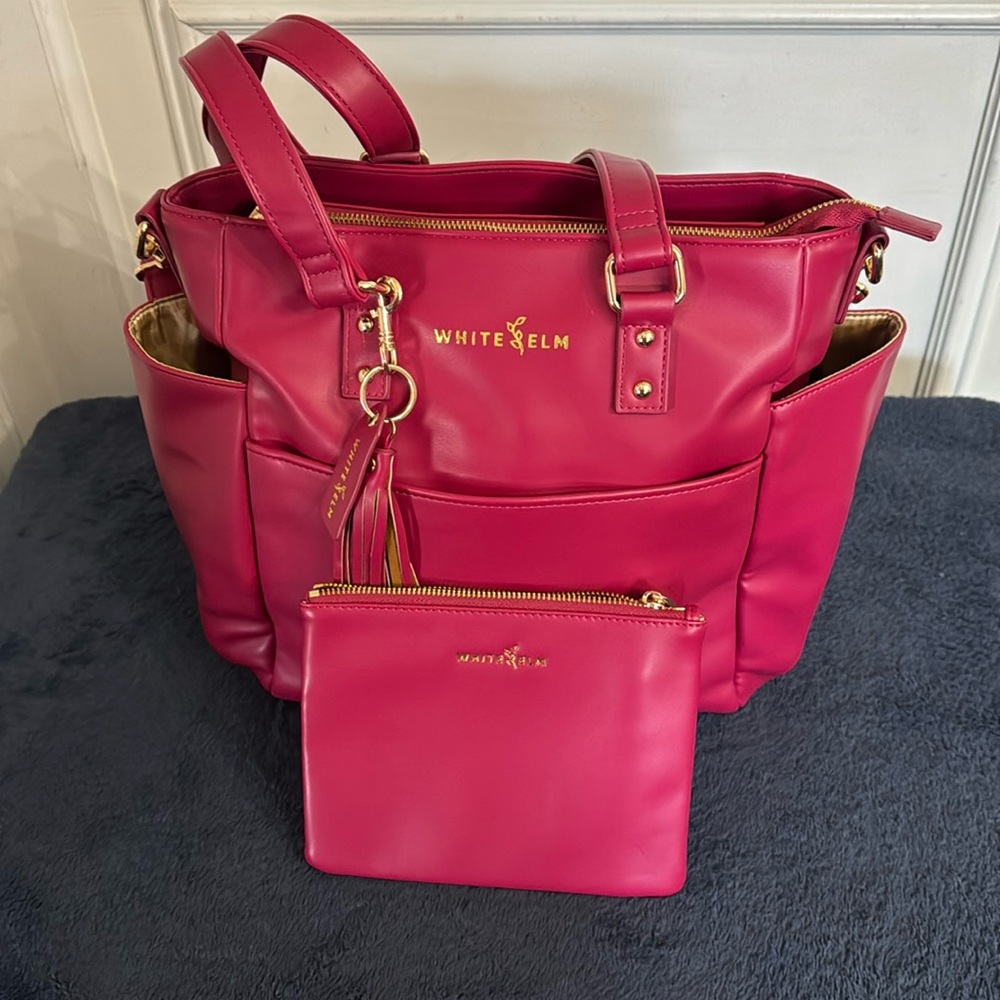 White Elm CARINA TOTE BAG - CRANBERRY